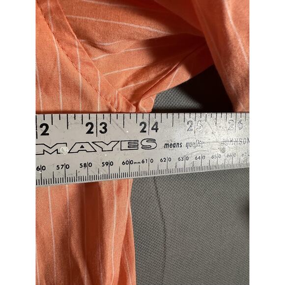 Lamasini Shirt Mens XL Orange Embroidered Sword Axe Studded Western Button Up - Picture 6 of 6